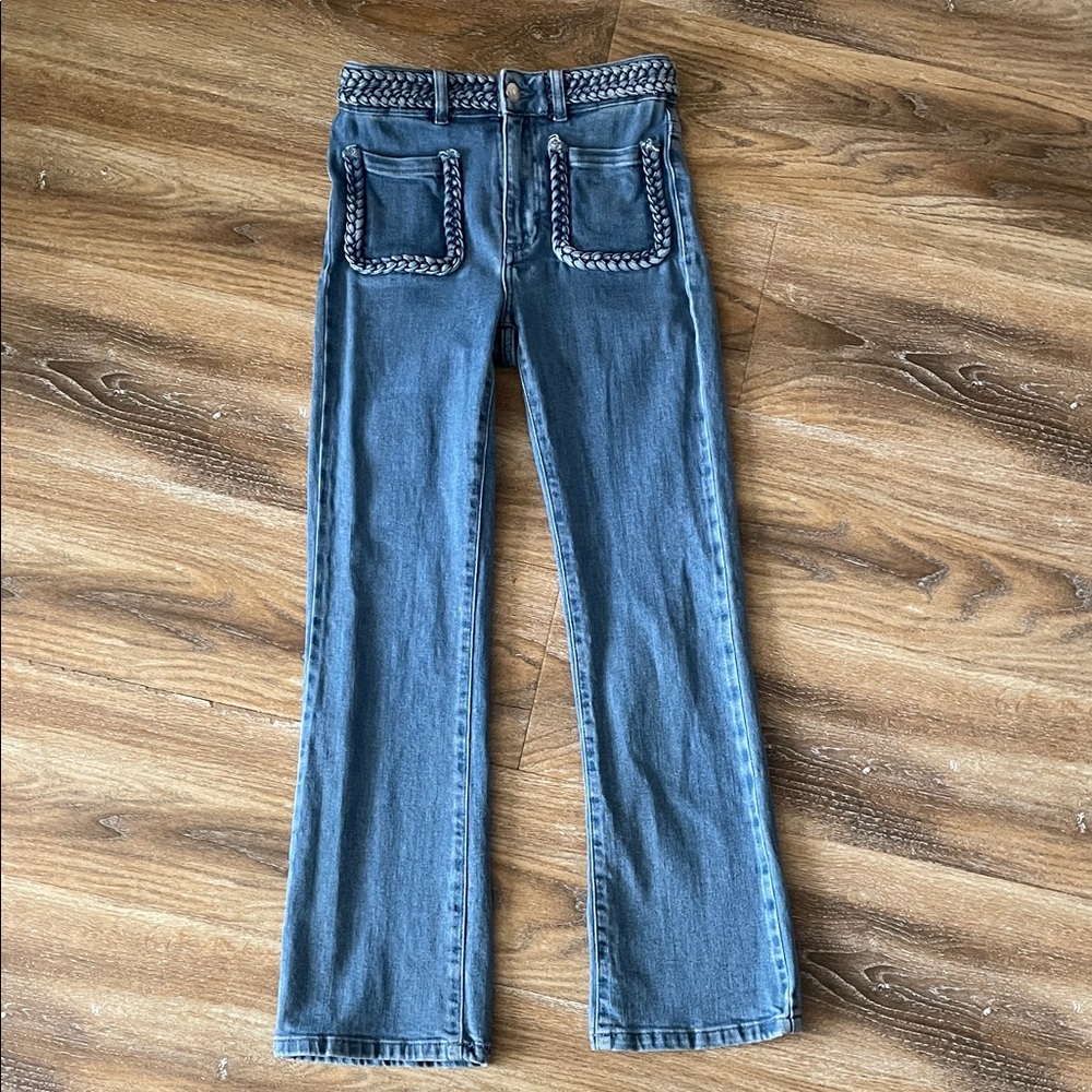 Maje Jeans with braided detailing
